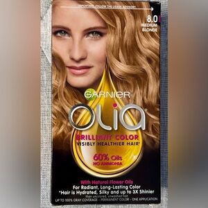 Hair Color Dye Garnier Olia Brilliant Color 8.0 Medium Blonde Ammonia-free